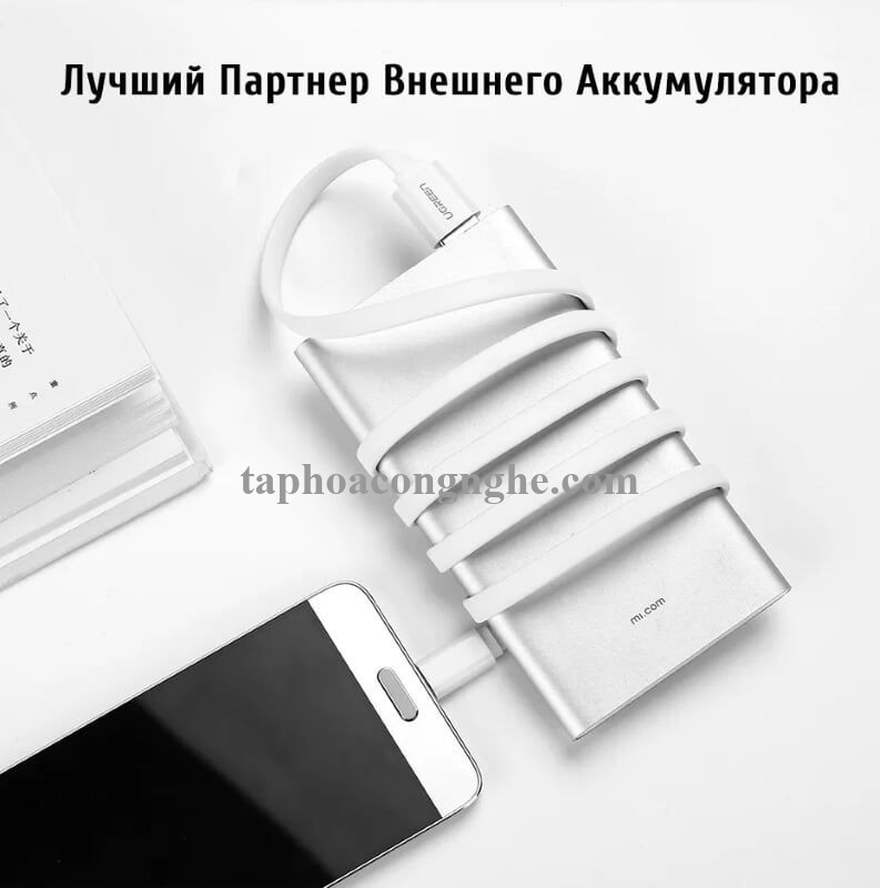 Ugreen 10691 0.5M màu Trắng Cáp USB TypeC sang USB 3.0 cáp dẹt US172 30010691